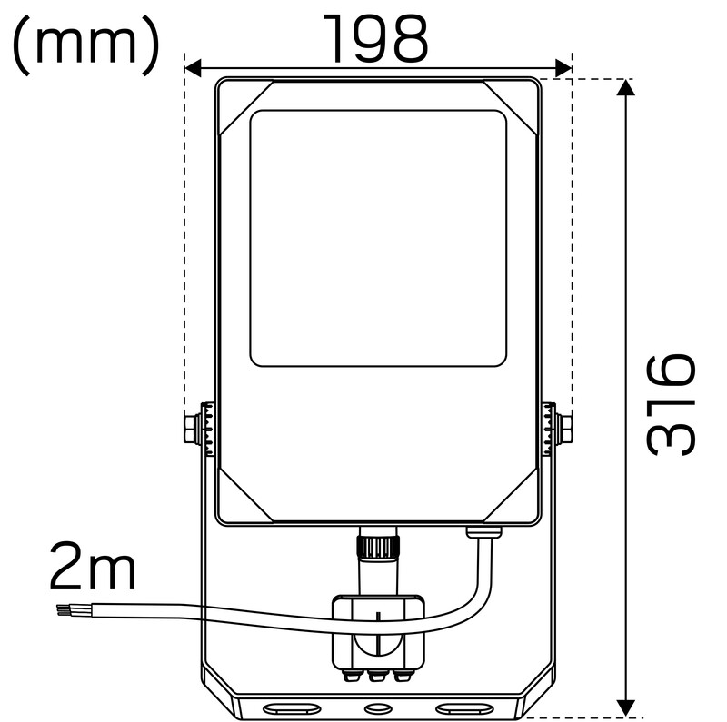 hide-a-lite Sensorarmatur scout g2 ip66 7100lm 50w 840 pir