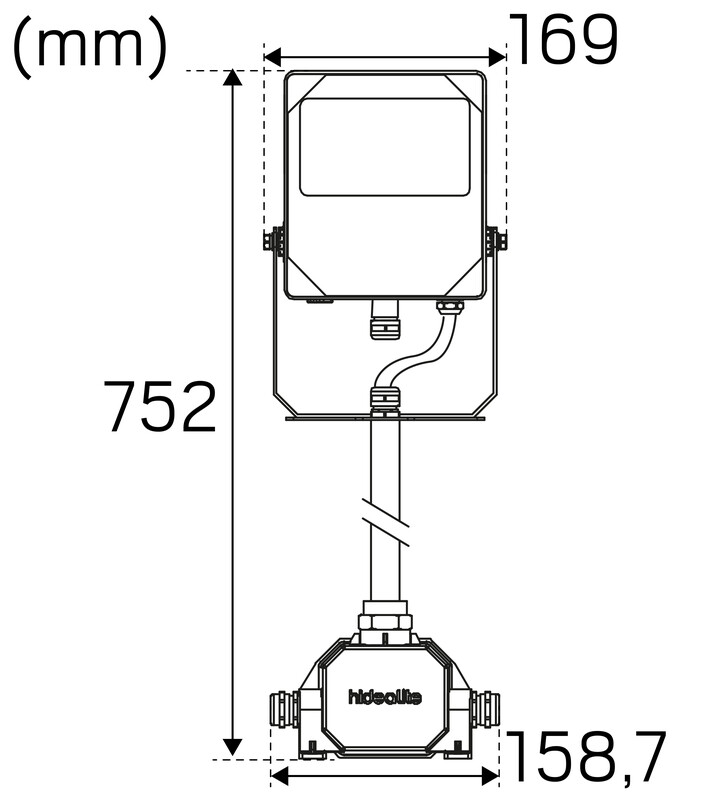 hide-a-lite Floodlight scout g2 ip66 1560lm-4250lm 30w 840