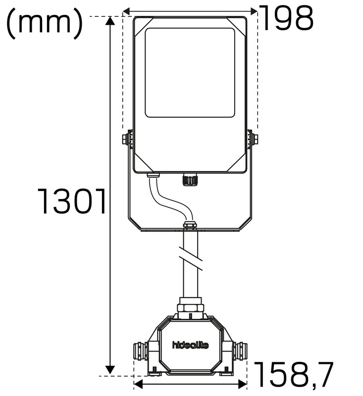 hide-a-lite Strålkastare scout g2 ip66 7100lm 50w 840