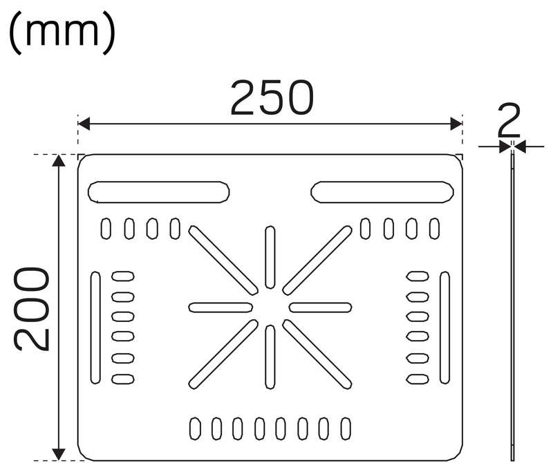 hide-a-lite Mech.acc. for lum scout g2 junction box plate black