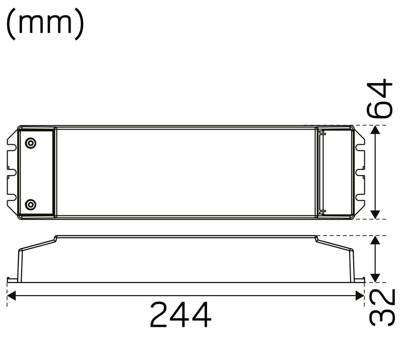 hide-a-lite Electronic ballast ip20 24v 75w dim/push/da2