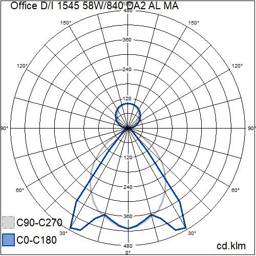 airam Ripustusvalaisin office d/i 1545 58w/840 da2 al ma wh d/i