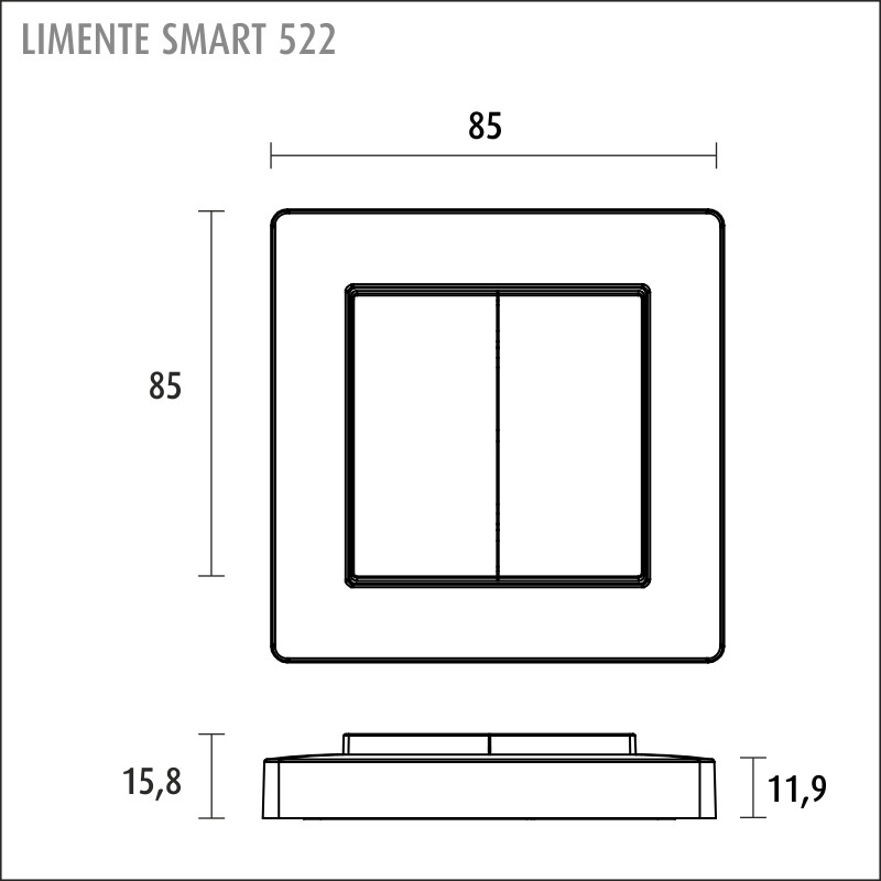 limente Säädin limente smart 522 2-os. cl val