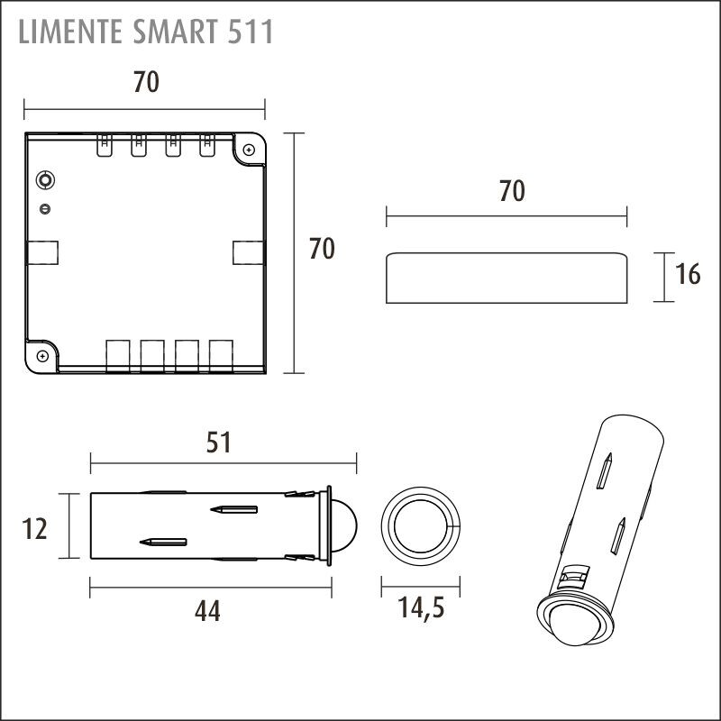 limente Liiketunnistin limente smart 511 1xpir