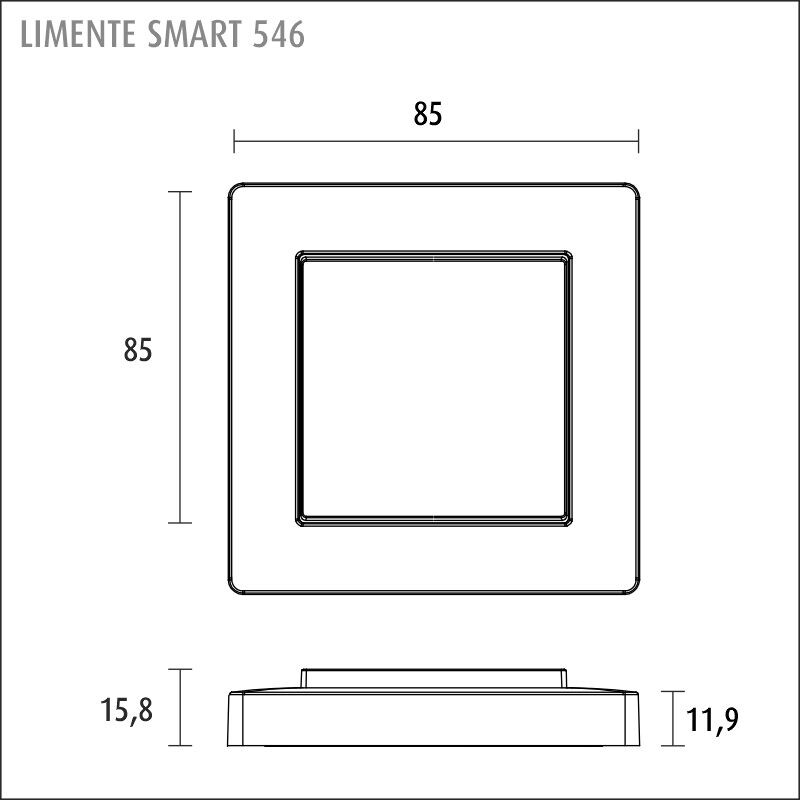 limente Dimmer smart 597 gl-2 set 240v wh