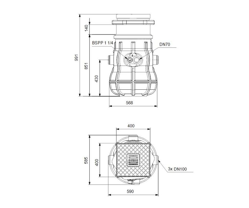 grundfos Under golv lyftstation liftaway b 120-1