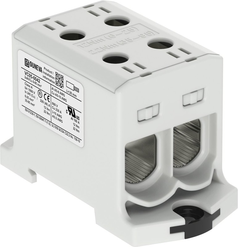 HARGNEMISKLEMM 2 x AL/CU 6-95 HALL