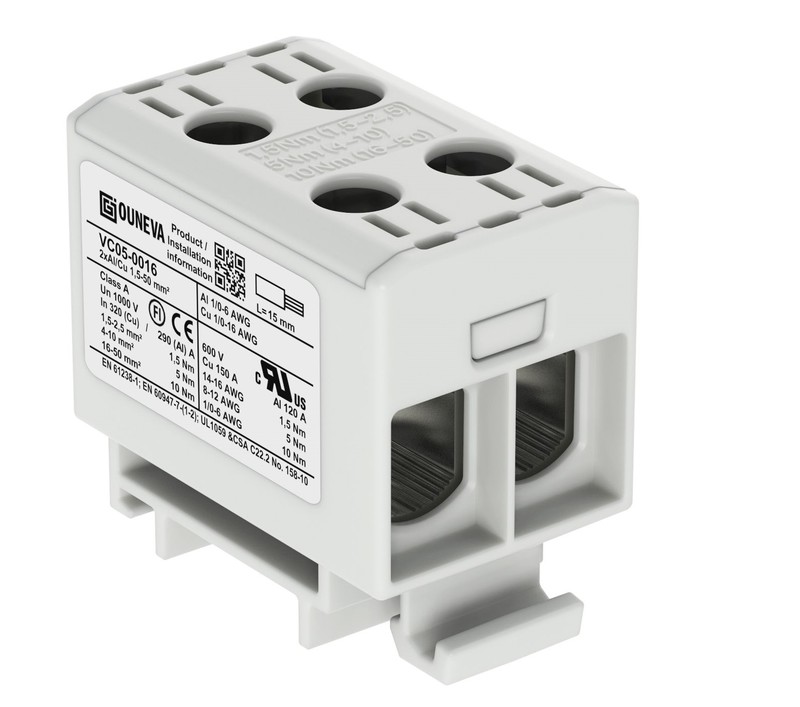 BRANCHING CONNECTOR OTL 2xAL/CU 1,5-50mm2 GREY 150 pcs