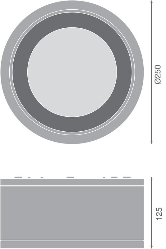 ledvance Downlight dl surface ip65 dl sf ip65 dn250 45w/840 36d w