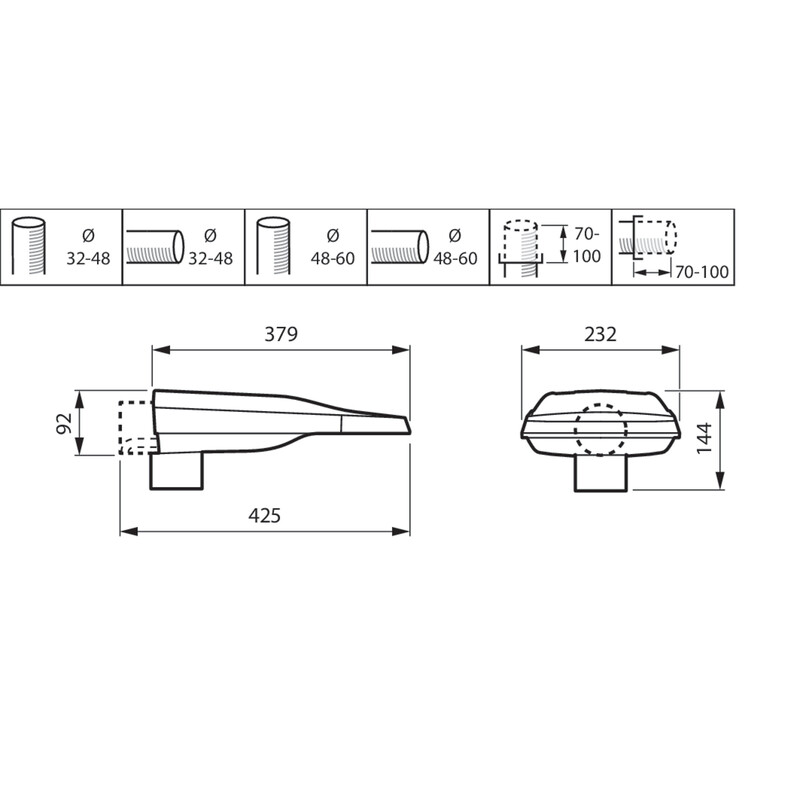 philips Katuvalaisin lumistreet bgp390 led45/740 dm32 clo