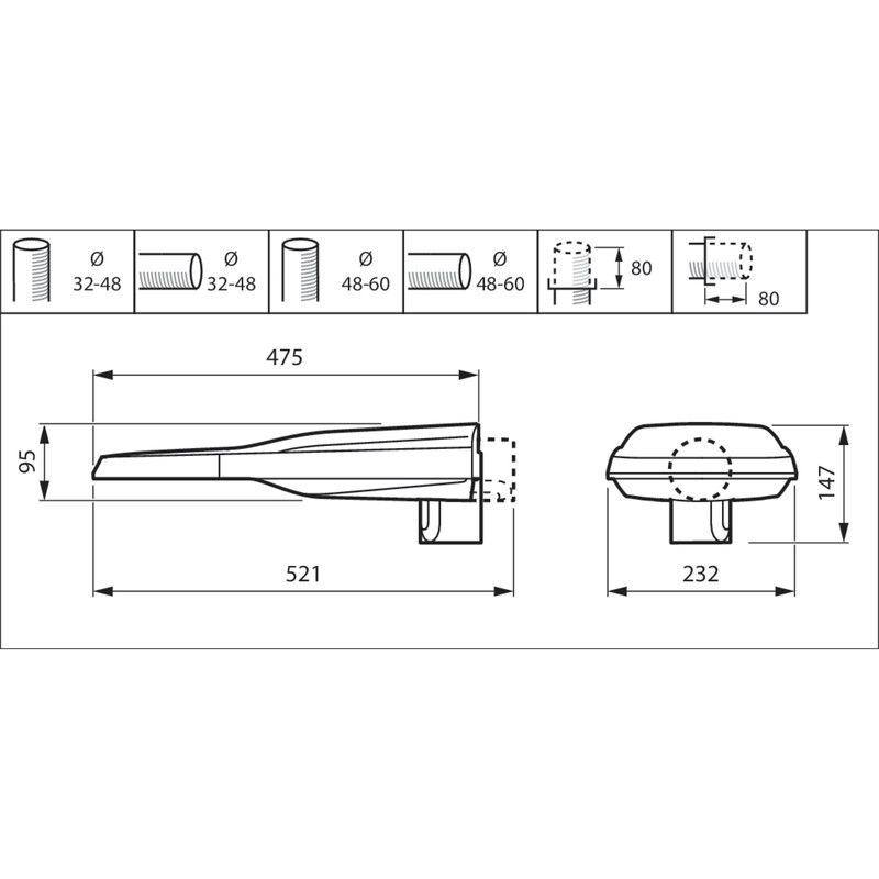philips Katuvalaisin lumistreet bgp391 led69/740 dm11 clo
