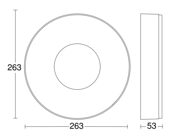 steinel Ceiling/wall luminaire rs 200 c 3k ip54 ant