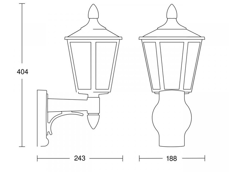 steinel Outdoors wall luminaire l 15 e27 60w ip44 wh