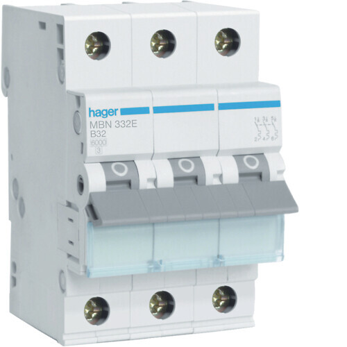 MCB MBN332E 3X32A B-CURVE 6KA