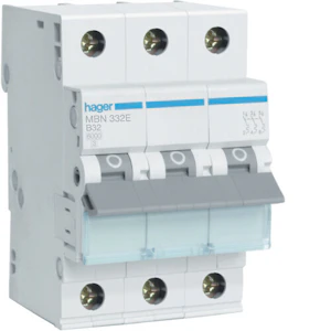 hager Automatsäkring mbn332e 3x32a b-karakt. 6ka