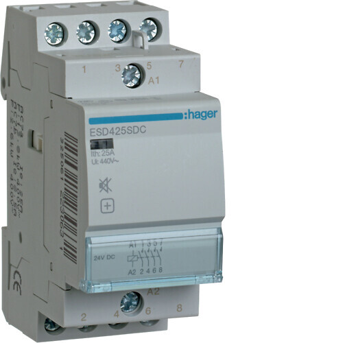 KONTAKTORI HAGER ESD425SDC 4s 25A 24VDC hur