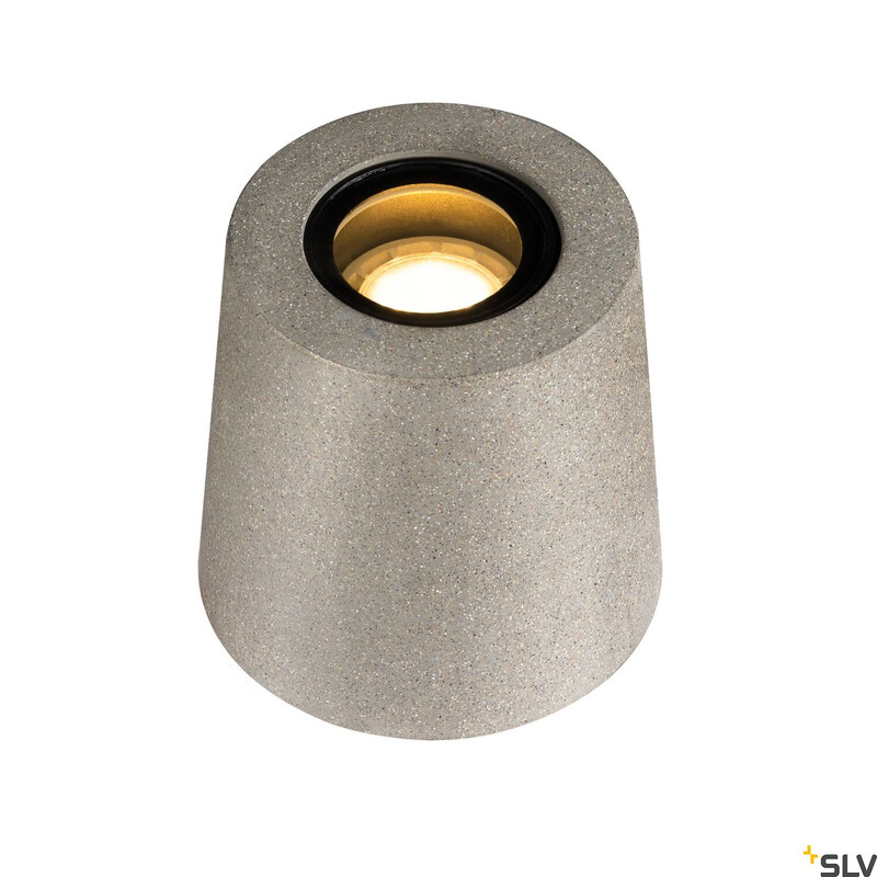 slv norway Dekorativ kule ute concreto fl bakke rund gu10 grå 10w