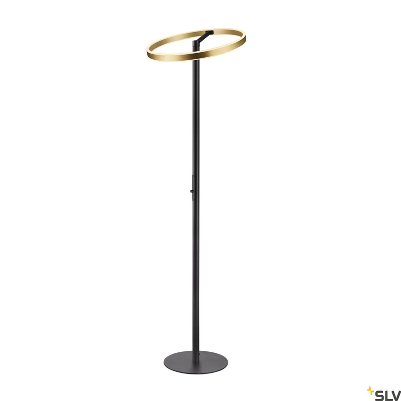 slv norway Gulvarmatur one straight fl gulv sort/mess 20w