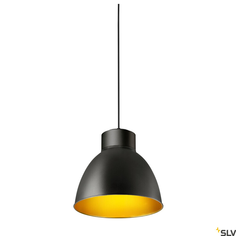 slv norway Skjerm for pendelarmatur para dome sort/gull