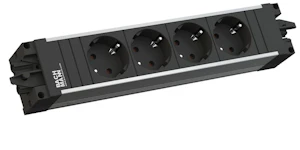 bachmann Step alu 4 x socket outlet