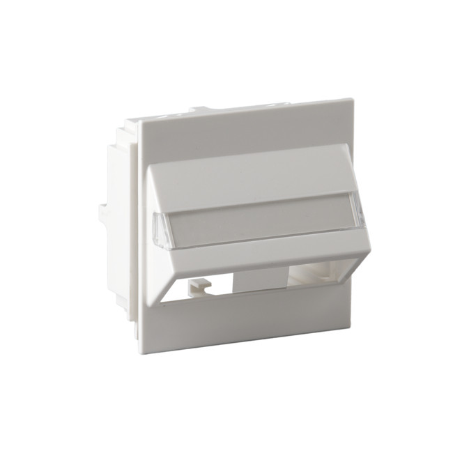TELE OUTLET NAMEPLATE, WHITE, PRODUCT