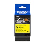 LABELING TUBE BROTHER 5,2mm BLACK, YELLOW HSE611E