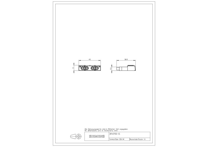 siemens Apukosketin siemens 1nc+1no