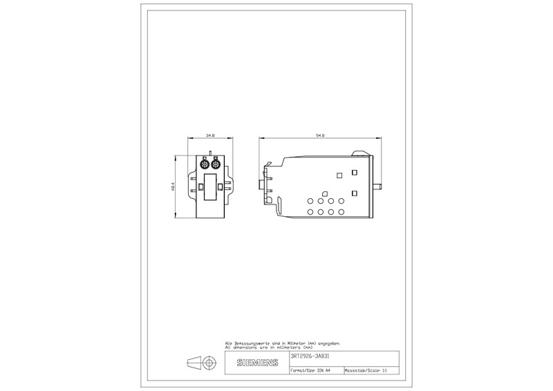 siemens Lukitusosa siemens 3rt2926-3ap31