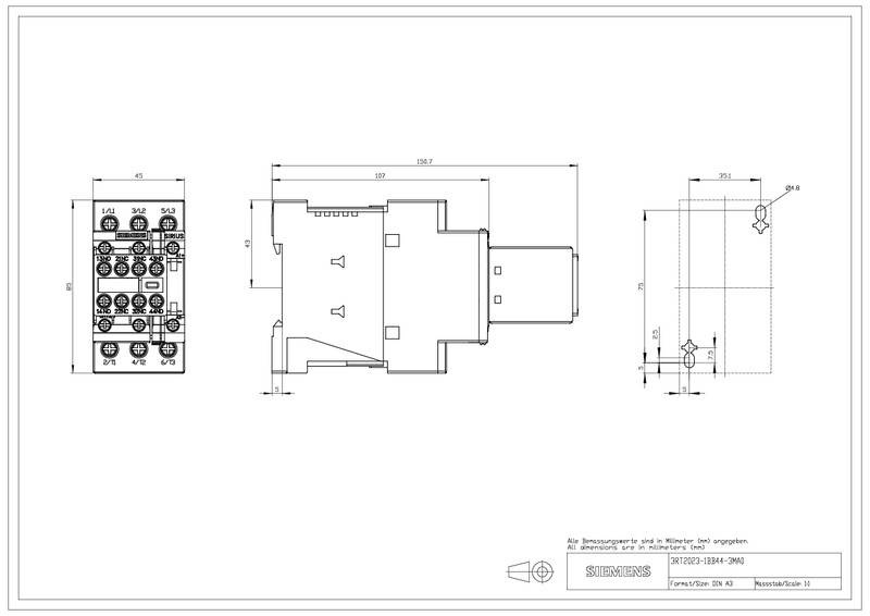 siemens Kontaktori siemens 3rt2028-1bb44-3ma0