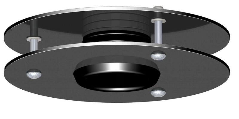 PENETRATION ESCUTCHEON PAJAP PKK-T150B ROSETTE BLACK
