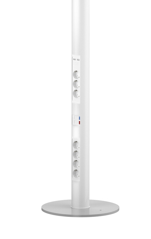 pajap Pistorasiapylväs pajap prp 423usb 1-puoleinen valk