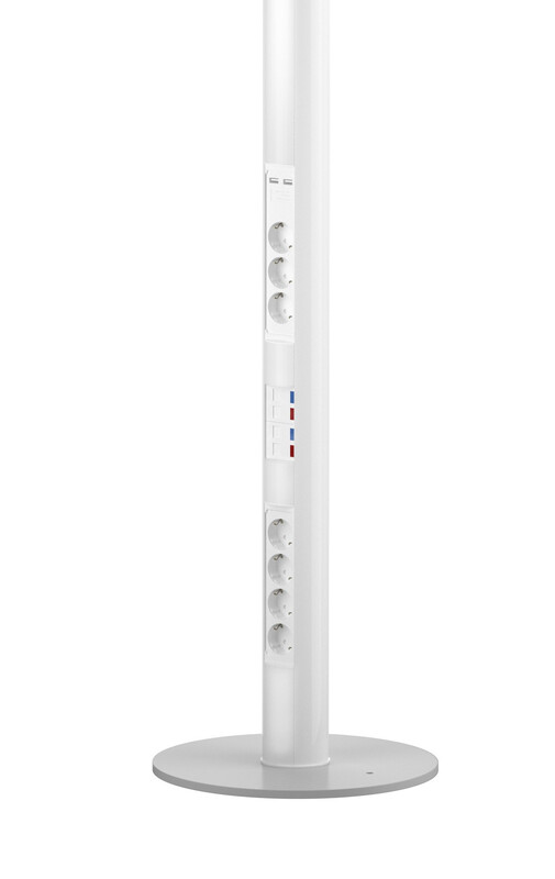 pajap Pistorasiapylväs pajap prp 443usb 1-puoleinen valk