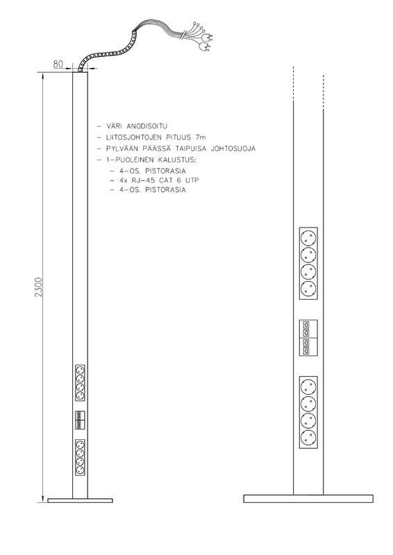 pajap Energy pole pajap prp 444-7a 1-comp anod