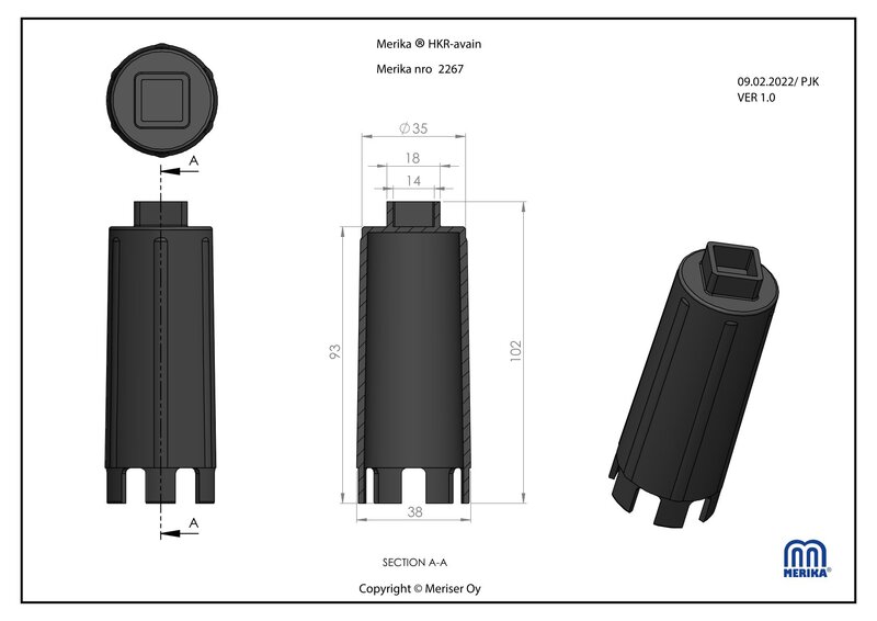 merika Swtching box key merika plastic 2267