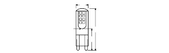 ledvance Led-lamp pfm special pin 2,6w/840 320lm g9 cl