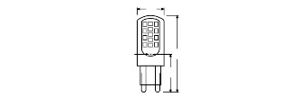 ledvance Led-lamp pfm special pin 4,2w/840 470lm g9 cl