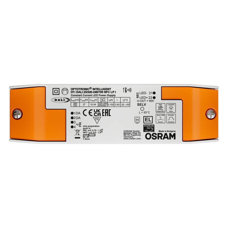 osram Elektroninen liitäntälaite oti dali 25/220240/700 nfc lpi