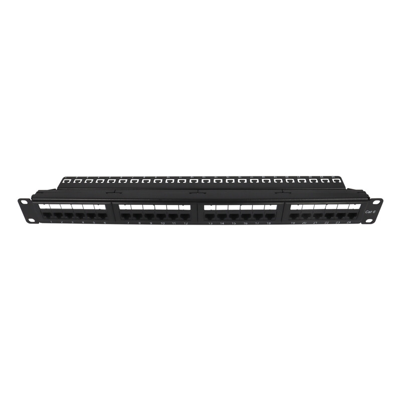televes Panel koppar 19in 1ru w/ 24 rj45f cat6 utp
