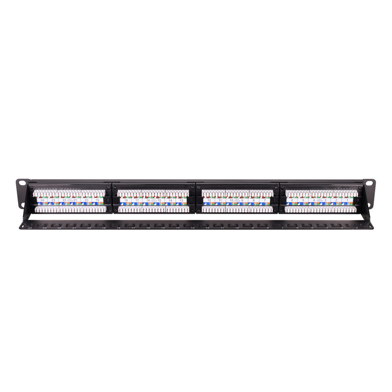 televes Panel koppar 19in 1ru w/ 24 rj45f cat6 utp