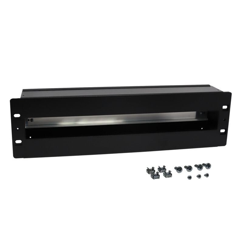 TERMINAL ENCLOSURE DIN RAIL PANEL 19IN 3U 24 MOD