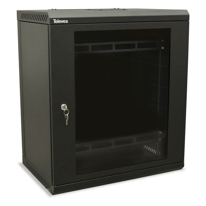 WALL CABINET 19IN 13+2RU ASSEMBLED