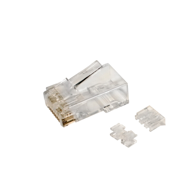 CONNECTOR CAT6A RJ45 UTP CAT6A MALE W/ GUIDES