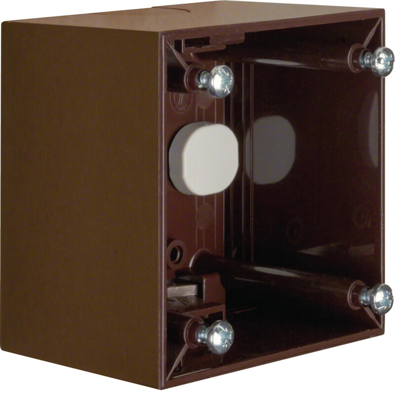 hager Surf mount box integro flow 1f. d 41mm brown