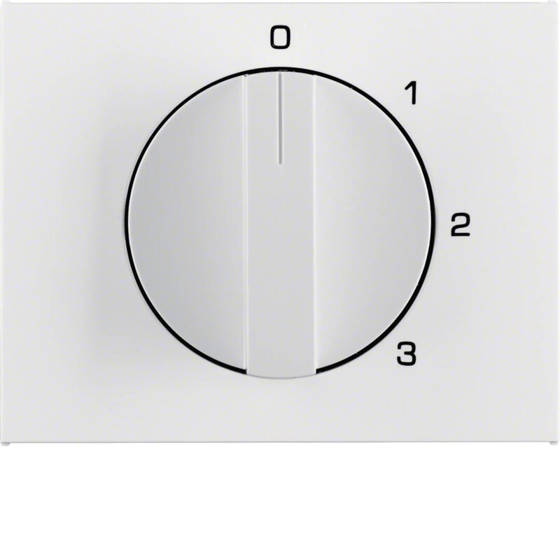 hager Centre plate k.1 f. sw 386103 white