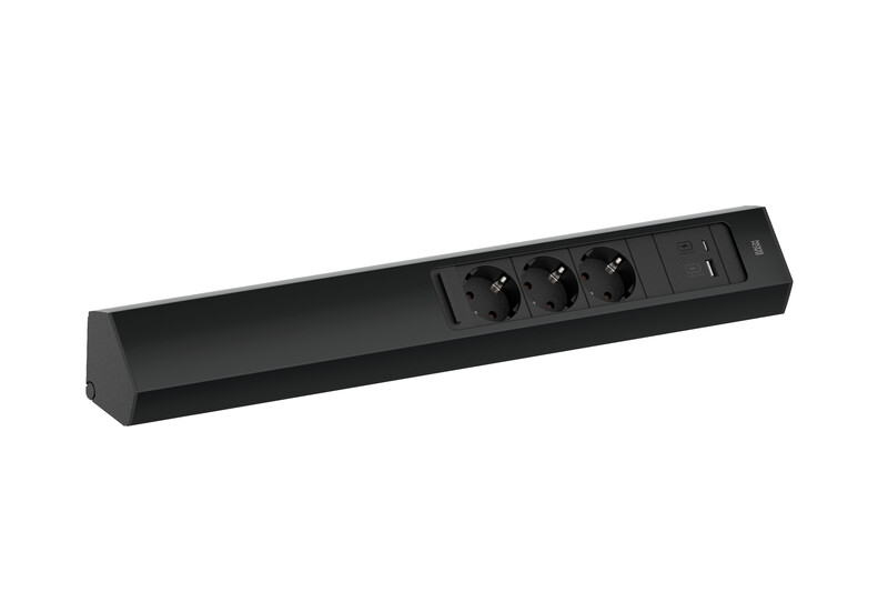 SOCKET OUTLET CASIA 2 3 X SOCKETS + USB A-C