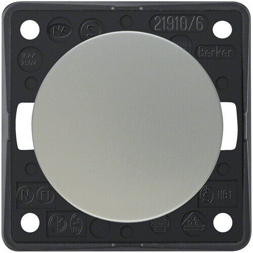 KYTKIN INTEGRO FLOW 6/16A/250V UR KROMI GALV. MAT.