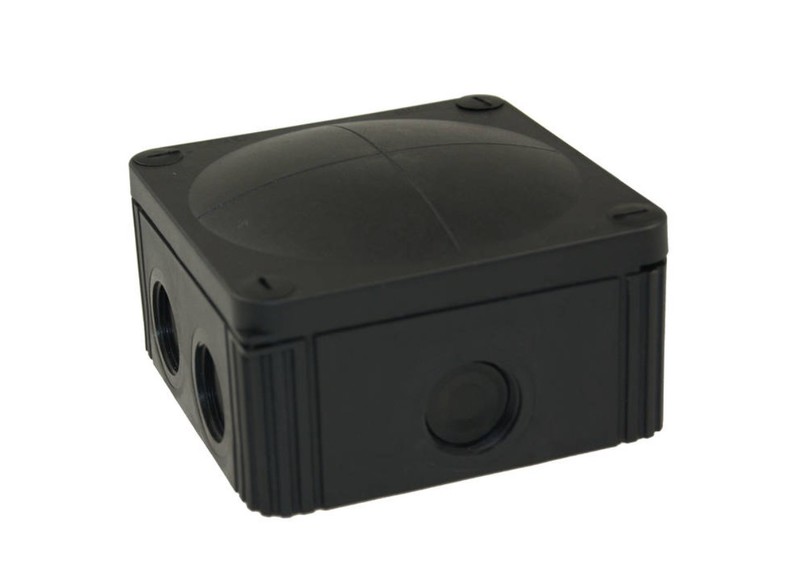 JUNCTION BOX COMBI BLACK COMBI 607/5/S RAL9005 IP66