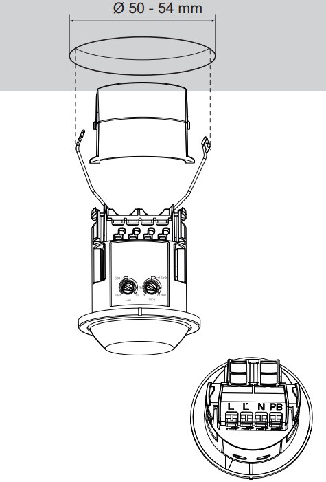 hager Läsnäolotunnistin hager eer501 360d 10a d10m ip41 uka
