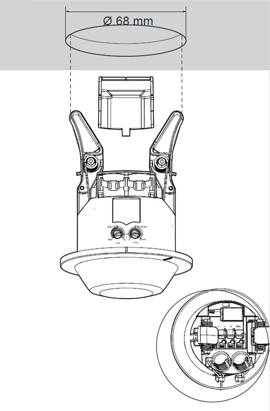 hager Närvarodetektor eer503 360d 10a ip41 inf. vit