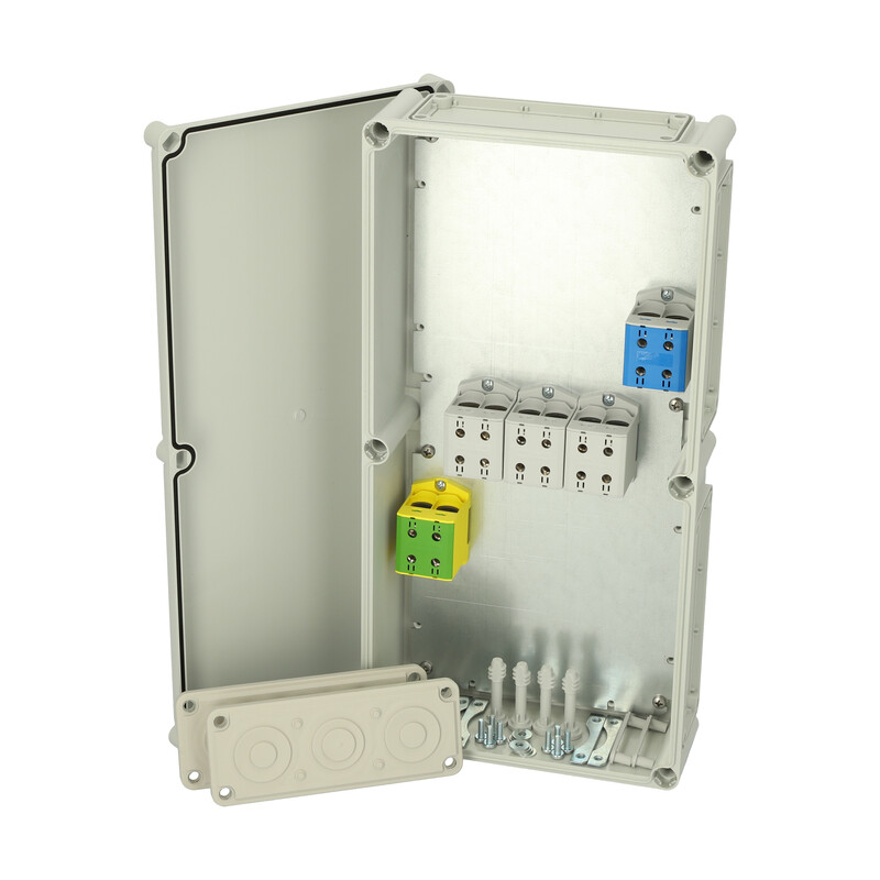 fibox Terminal block enclosure pc ek cual ek 562813 g 2x150mm2